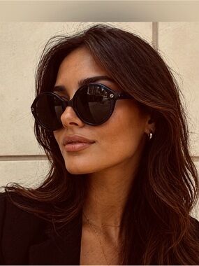 GUCCI GG0023S 55 mm Women’s Black Round Oversized Sunglasses NWT